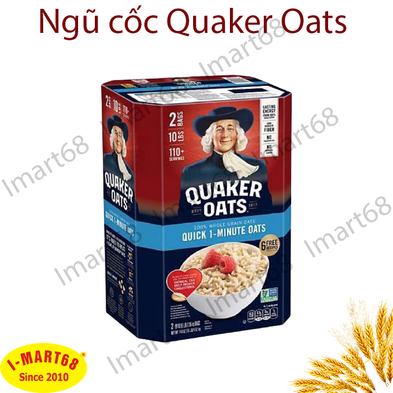 Yến mạch Quaker oats cán dẹt 4,52kg