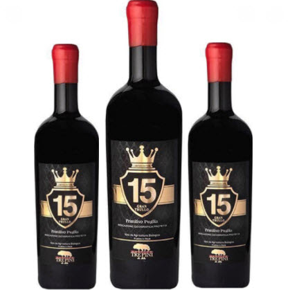 Rượu vang Ý cao cấp 15 độ Trepini Primitivo Limited
