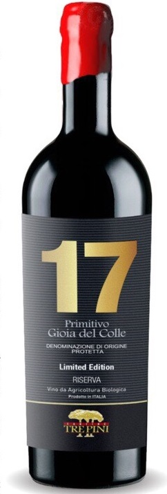 Rượu vang Ý cao cấp 17 độ Trepini Primitivo Gioia Dell Colle