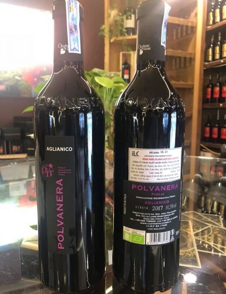 Rượu vang Ý nhập khẩu cao cấp Polvanera