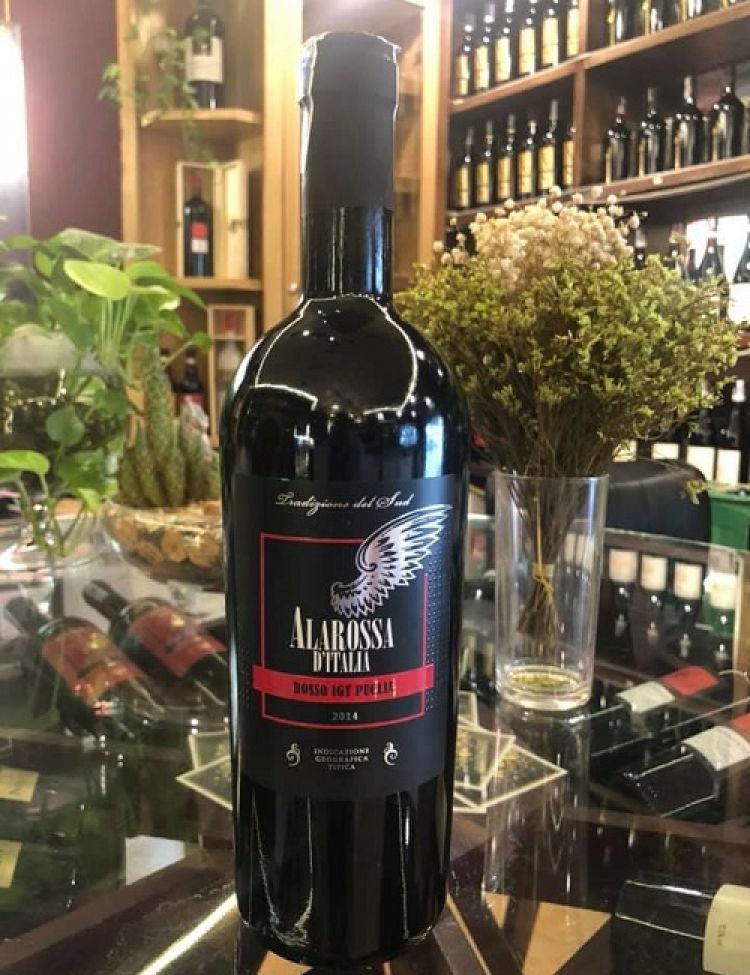 Rượu vang Ý nhập khẩu cao cấp Alarossa D’italia 