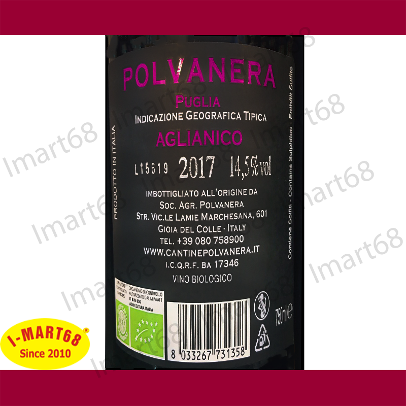 Rượu vang Ý nhập khẩu cao cấp Polvanera