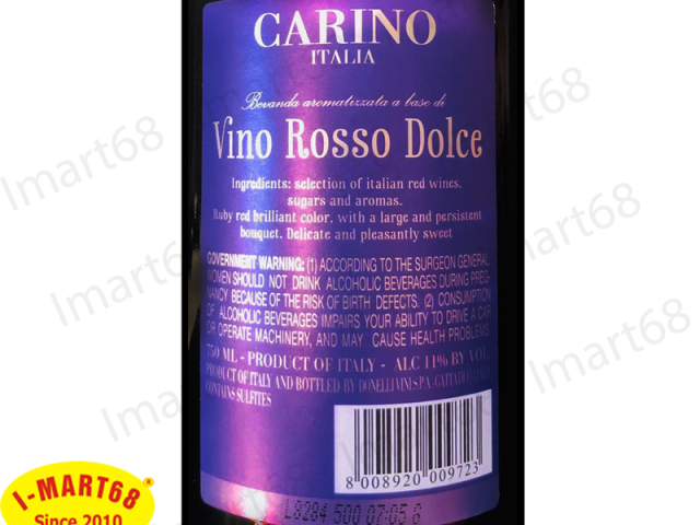 Đặc điểm rượu vang Ý Carino Donelli 