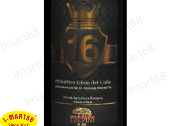 rượu vang Ý nhập khẩu cao cấp 16 độ Trepini Primitivo Piscina 3 lít