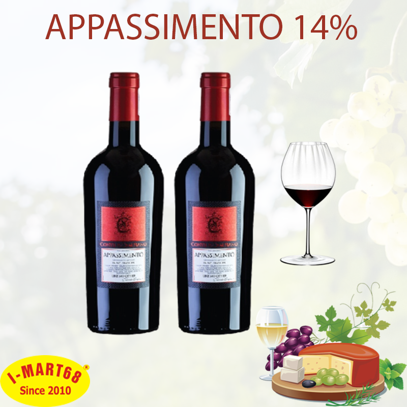 Rượu vang Ý nhập khẩu cao cấp Appassimento 1,5l