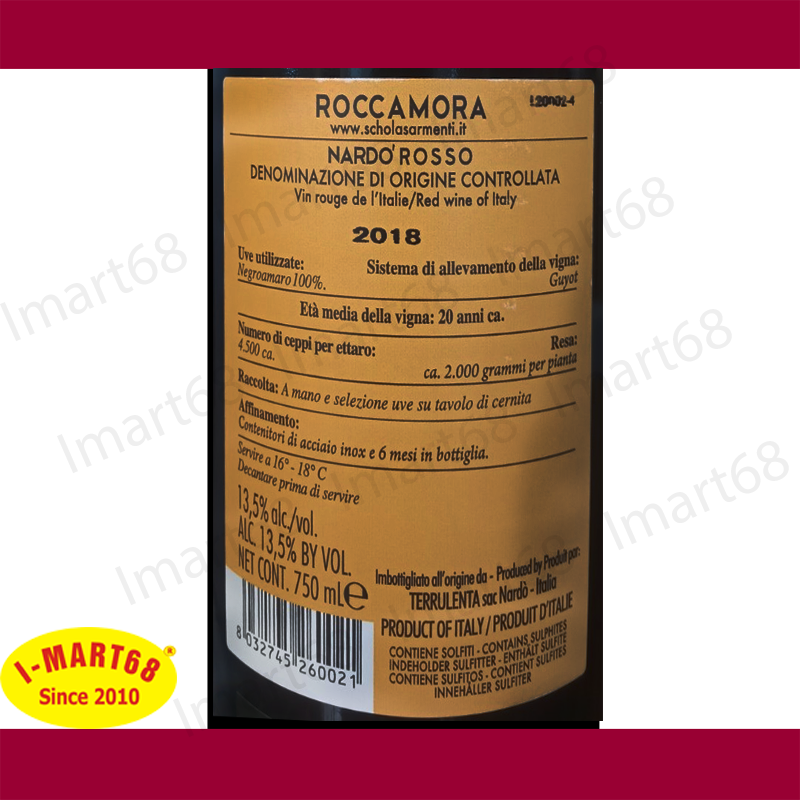 Rượu vang Ý nhập khẩu cao cấp Schola Sarmenti