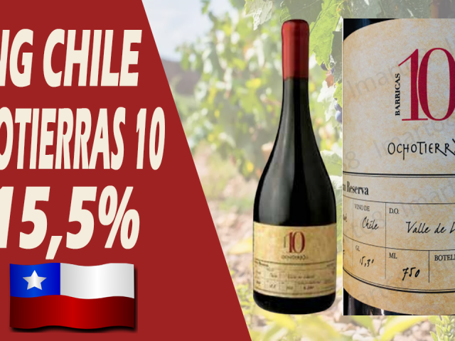 Rượu vang Chile nhập khẩu cao cấp OCHOTIERRAS 10 GRAN RESERVA