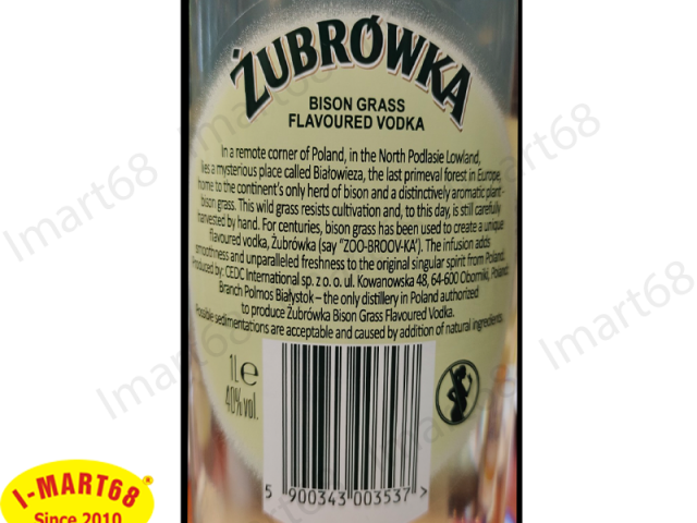 Cách sản xuất của rượu Vodka cỏ Zubrowka