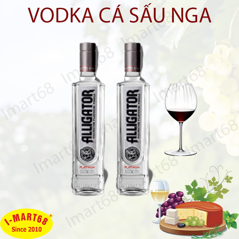 Rượu Vodka Cá sấu đen Nga