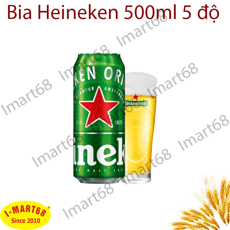 Bia Heineken 500ml 5 độ