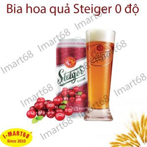 Bia hoa quả Steiger 0 độ (Vị việt quất)