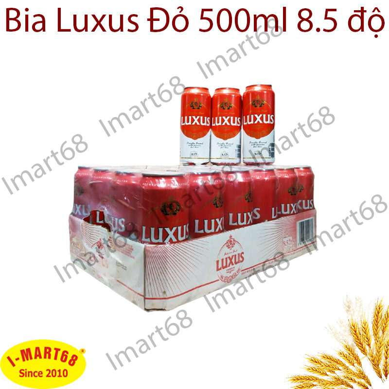 Bia Bỉ Luxus đỏ 500ml