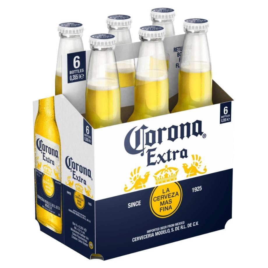 Bia Corona Extra 355ml – Nhập khẩu nguyên thùng 24 chai từ Mexico