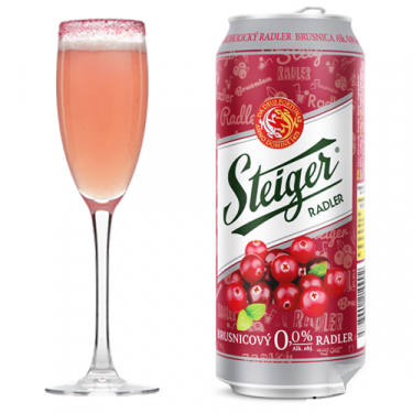 Bia hoa quả Steiger 0 độ (Vị việt quất) – Nhập khẩu thùng 24 lon 500ml