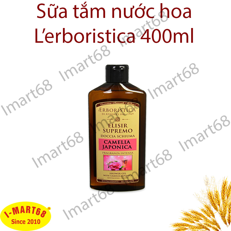 Sữa tắm nước hoa Ý L’erboristica 400ml (Hương hoa hồng)