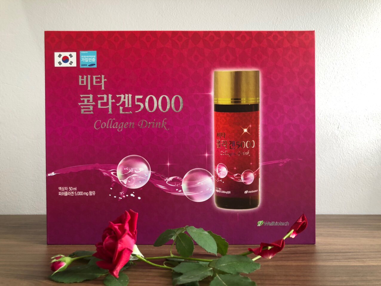 Nước uống đẹp da bổ sung Collagen Hàn Quốc (hộp 10 chai)