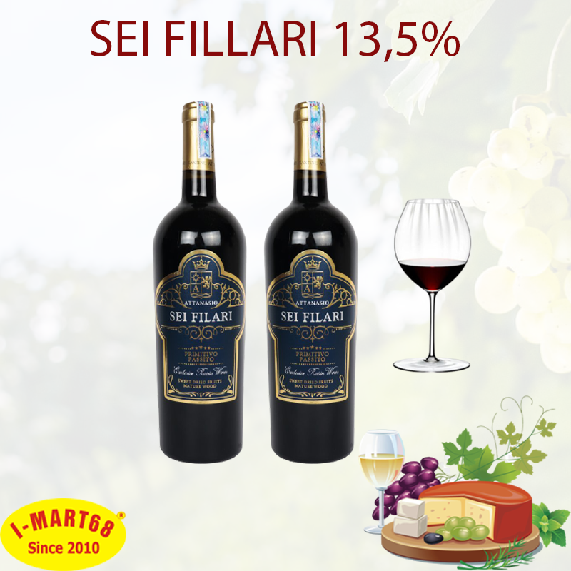 Rượu vang Ý Attanasio Sei Filari