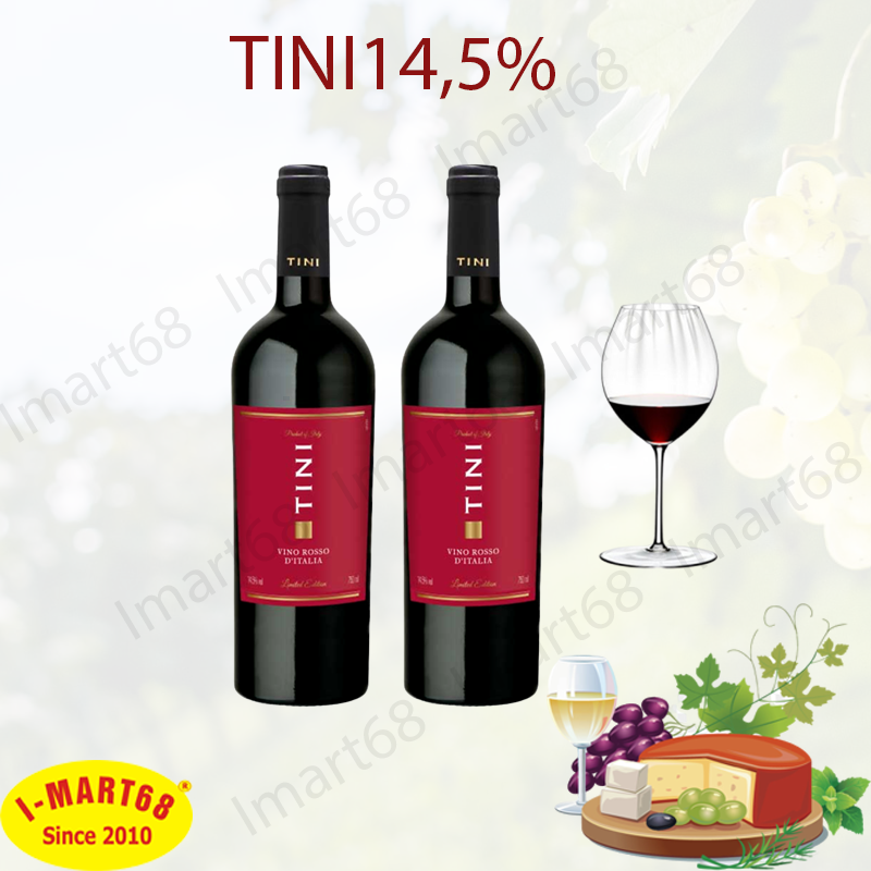 Rượu vang Ý Tini Vino Rosso D’italia 14,5%