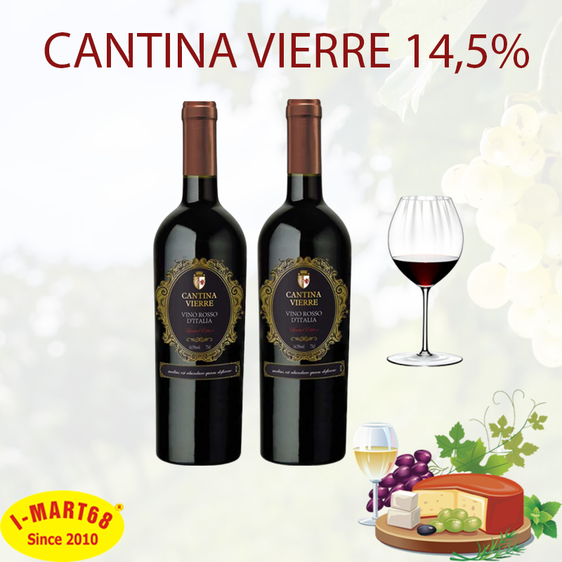 Rượu vang Ý Cantina Vierre Vino Rosso D’italia 14,5%