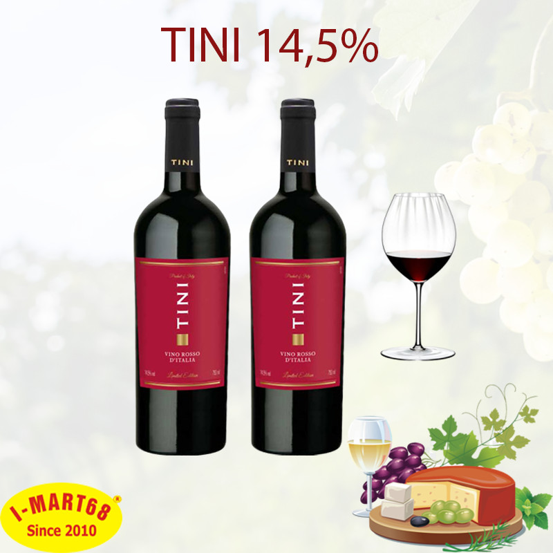 Rượu vang Ý Tini Vino Rosso D’italia 14,5%
